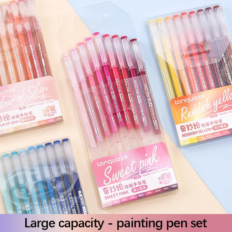 Morandi Color Gel Pen Set - Stylish Stationery