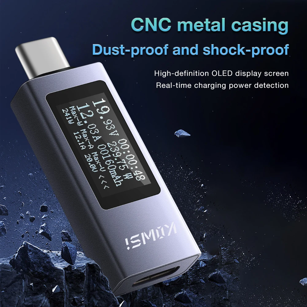Advanced USB Power Meter with Voltage, Current, and Capacity Testing