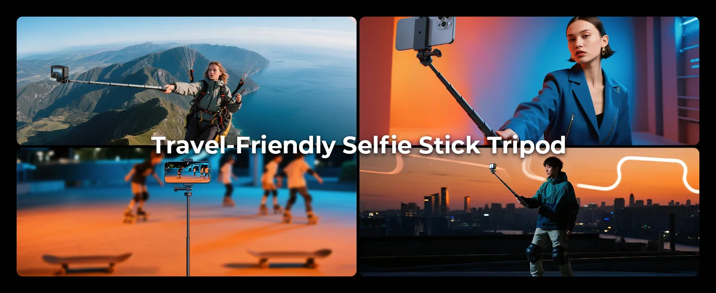 SmallRig Selfie Stick for Action Cameras Support Smartphone for 12 10 9 8 for I
