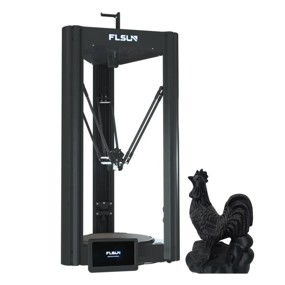 

FLSUN Wholesale V400 Large Metal Delta 3D Printer Build Size D300X410mm Fastest 400mm/s Desktop Industrial Impresora 3D