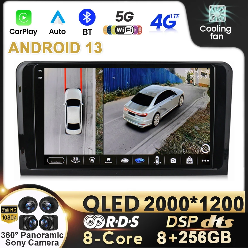 

Android 13 Car Radio Multimedia Navigati For Mercedes Benz GL ML W164 GL320 ML350 ML500 X164 GL35 GL45 GL450 2005 - 2012 no 2din