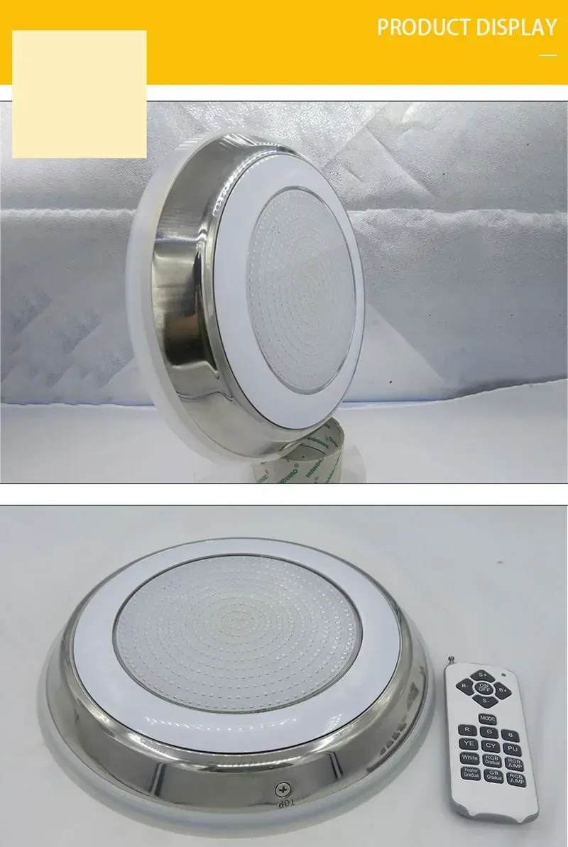 Description Picture 4 of itemLED Swimming Pool Light 25W 35W 45W 55W 65W IP68 Waterproof AC/DC12V Outdoor RGB UnderWater Light Pond LED Piscina Luz Spotlight