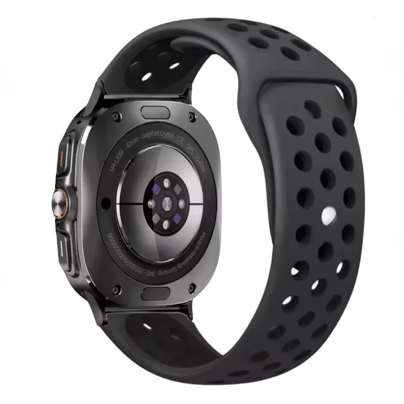 Two-Tone Silicone Breathable Sports Wristband Bracelet