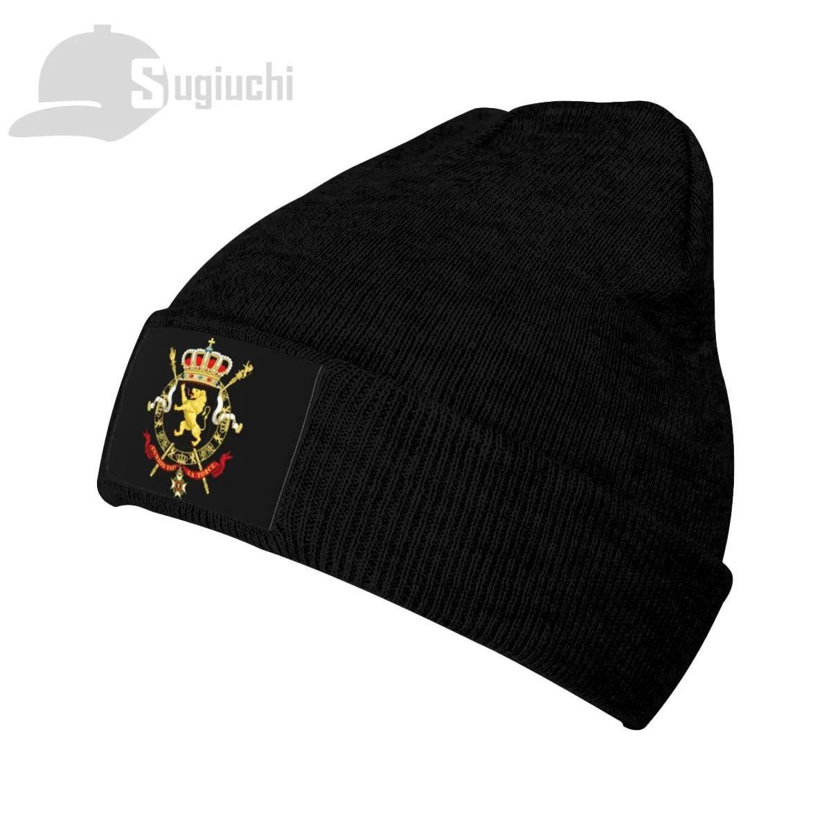 

Emblem Of Belgium Country Top Print Men Women Unisex Knitted Hat Winter Autumn Beanie Cap Warm Bonnet