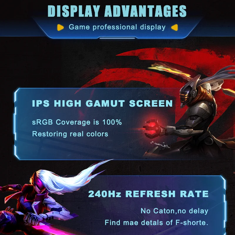 PC  165Hz 240Hz IPS LED ÷, QHD ũž ̹ ǻ ũ,  г, 2560*1440 HDMI ȣȯ DP, 27 ġ