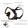 Scuba Diving Mask with flashlight Bracket, Liquid Silicone Face Mask,Tempered Glass, Anti-Fog Snorkel Mask Mask Strap Mount Clip 4