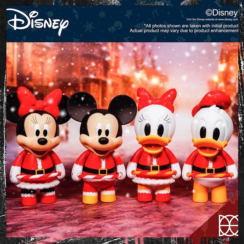 

Herocross Disney классический персонаж Микки Маус Аниме Фигурка Минни украшение Рождественская серия Дональд Дак кукла рождественский подарок