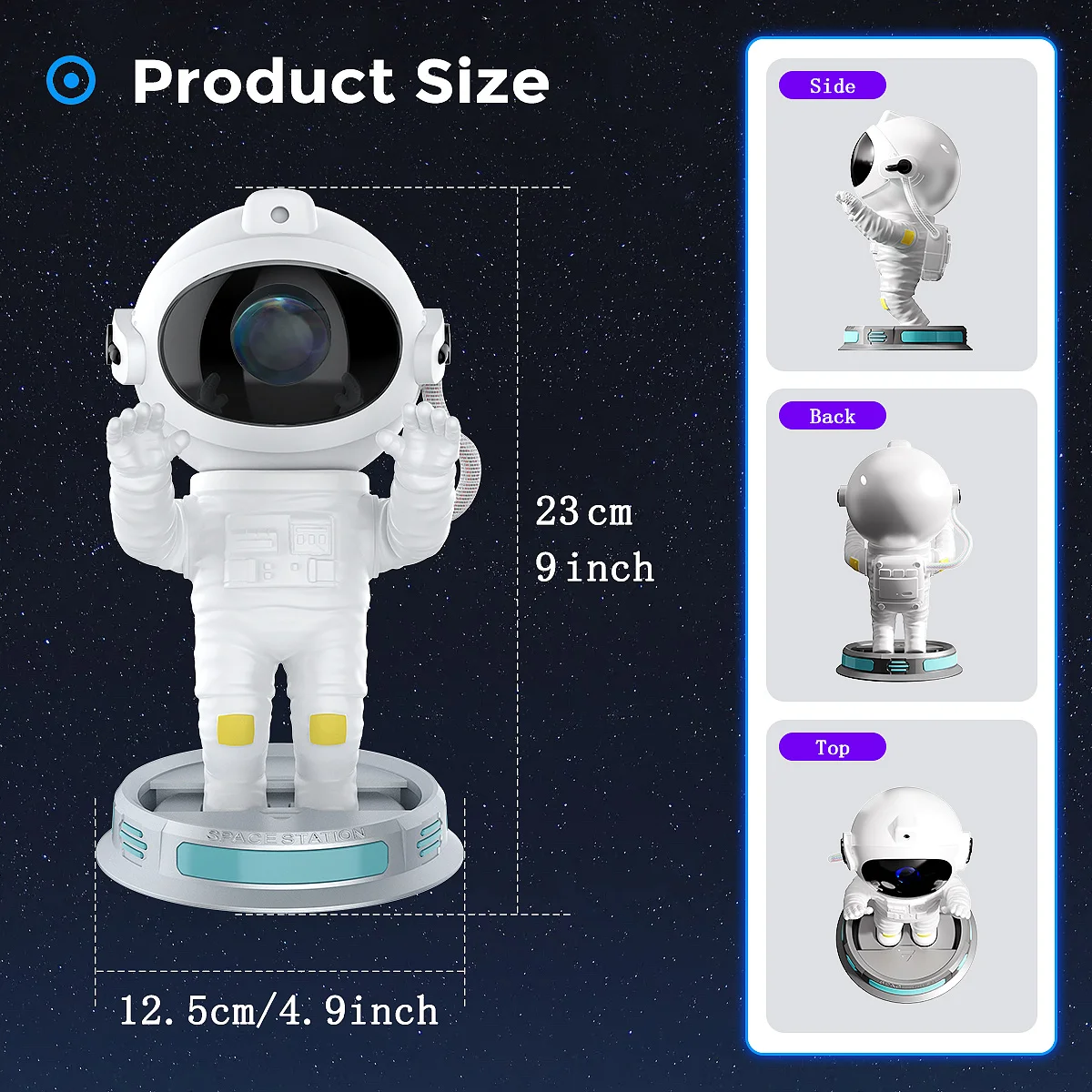 2023 New Astronaut Galaxy projector USB Starry project Home Remote Night Light 360 adjustable