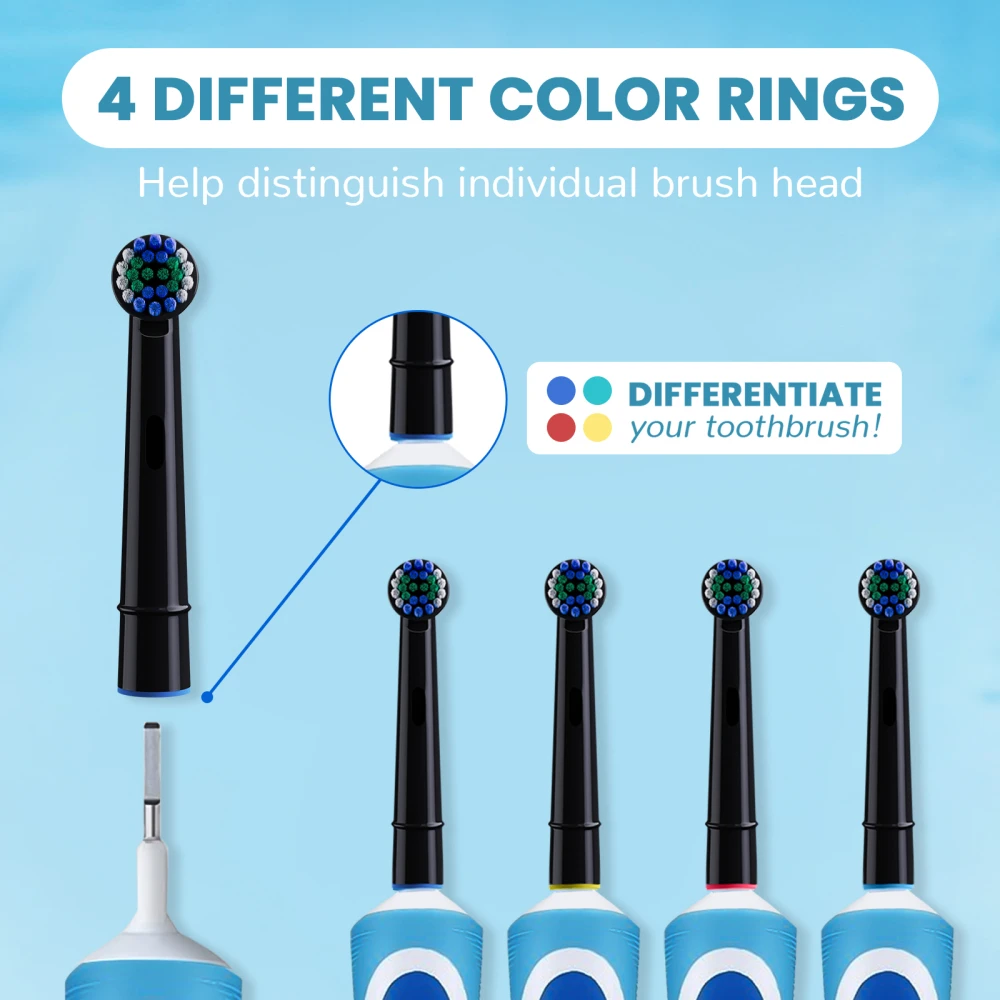 4/8/12/20 Pcs Compatible with Oral B Electric Toothbrush Replacement Brush Heads, Toothbrushes Head Refill for 1000 1500 500 600