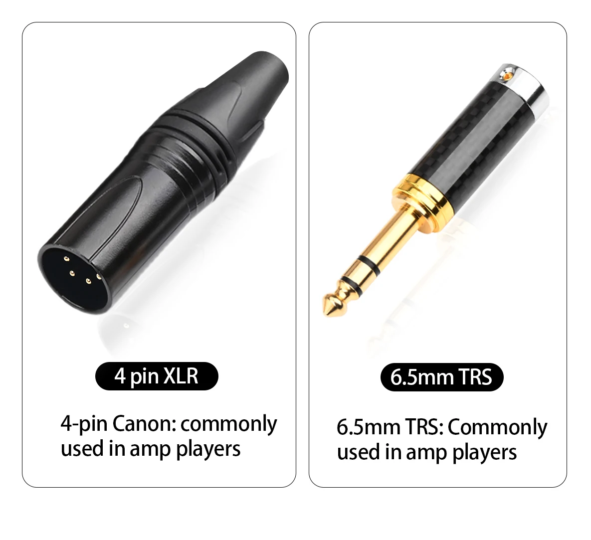 Fdit Câble Audio Pour Casque HD600/HD580/HD650/HD660s – 8 Fils OCC Plaqué Argent – Jack 4,4 Mm Équilibré – 1,2m