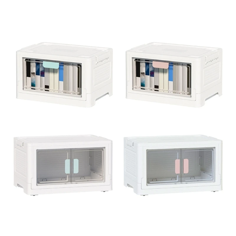

Easy To Use Storage Case Stackable Clear Door Books Foldable Boxes