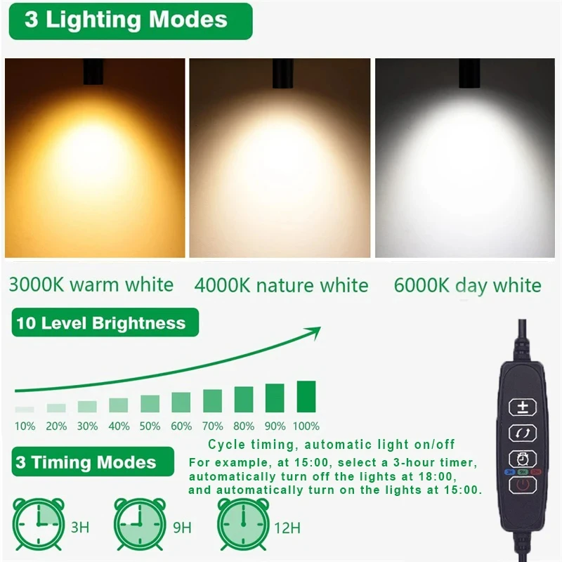 2 Luci Da Pavimento LED Interni 9W GU10 - Faretti Illuminazione Accento Con Cavo 1.8m, 3000K Bianco Caldo - Foto 14