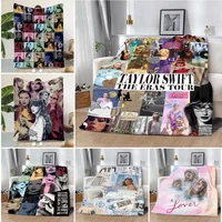 Cartoon Printed Blanket T-Taylors Picnic Blankets Warm Blanket Soft and Comfortable Blanket Home S-Swifts Travel Birthday Gift 1