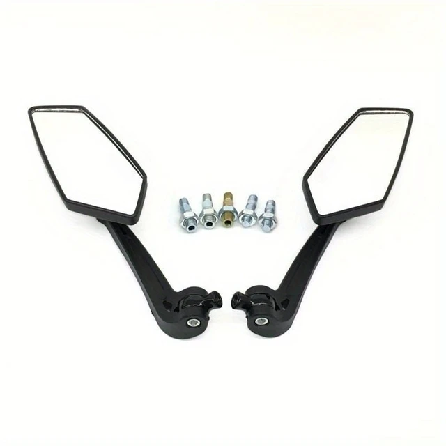 1pair Motorcycle Universal Mirror Scooter E-Bike Cafe Racer Retro Rearview Mirrors Electrombile HD Vision Side Mirror
