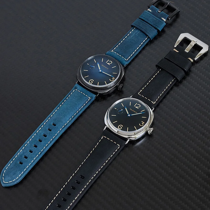 Milifortic Retro Watches 44MM Sandwich Dial Seagull ST3600 Sapphire Crystal Display-caseback Manual Winding Mechanical Watches