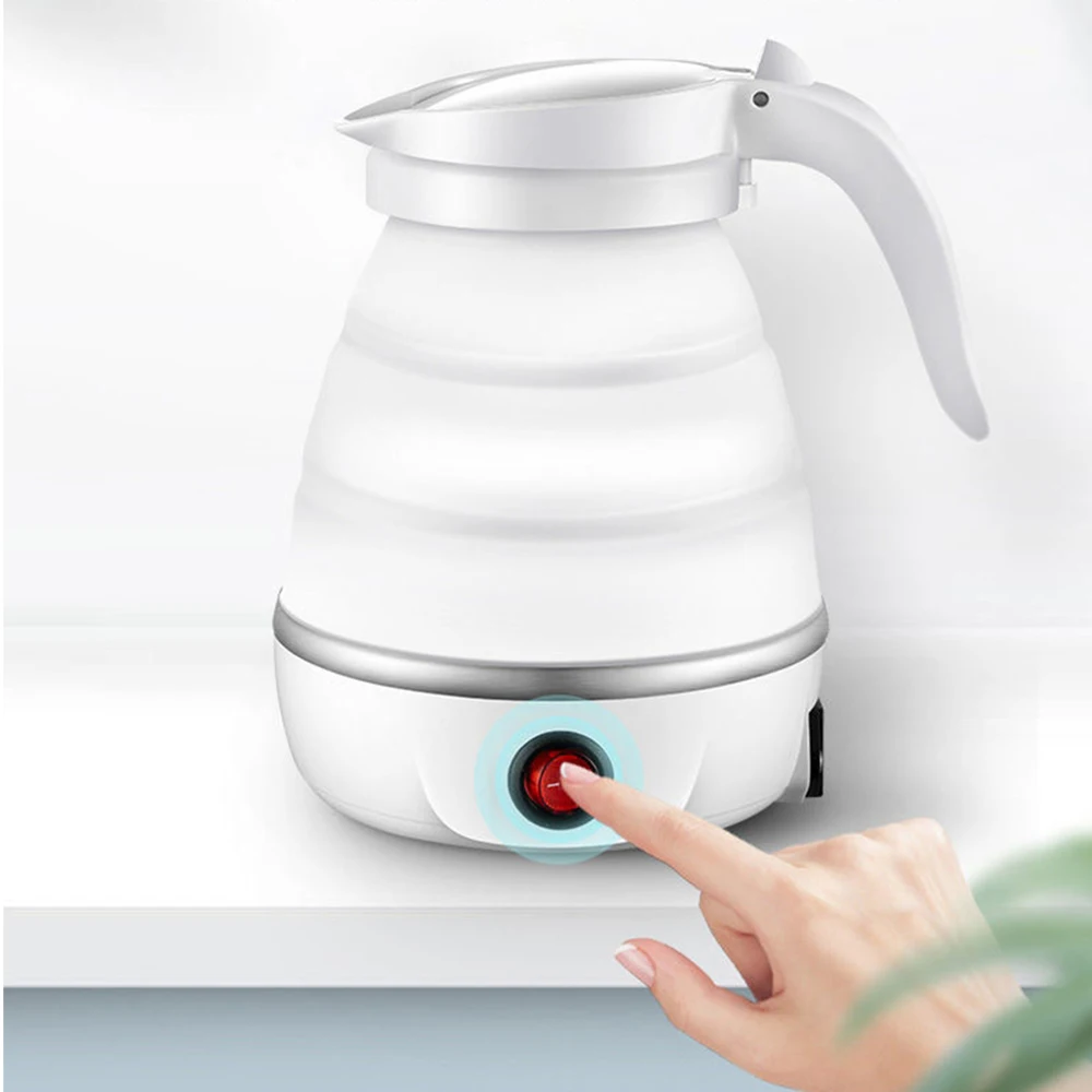 Electric Kettle 110v220v Travelling Folding Silicone Foldable Water Kettles Compression Leak Proof Portable Mini 600ml Household 20 50 100n high precision mini small size tension compression pressure force sensor miniature button column type load cell