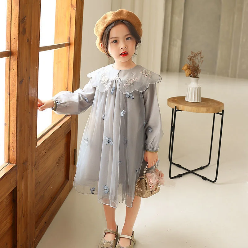 Girl Dress Kids Skirts Spring Autumn Cotton 2022 New Arrive Flower Girl Dress Party Evening Gown Beach Outdoor Children Clothing