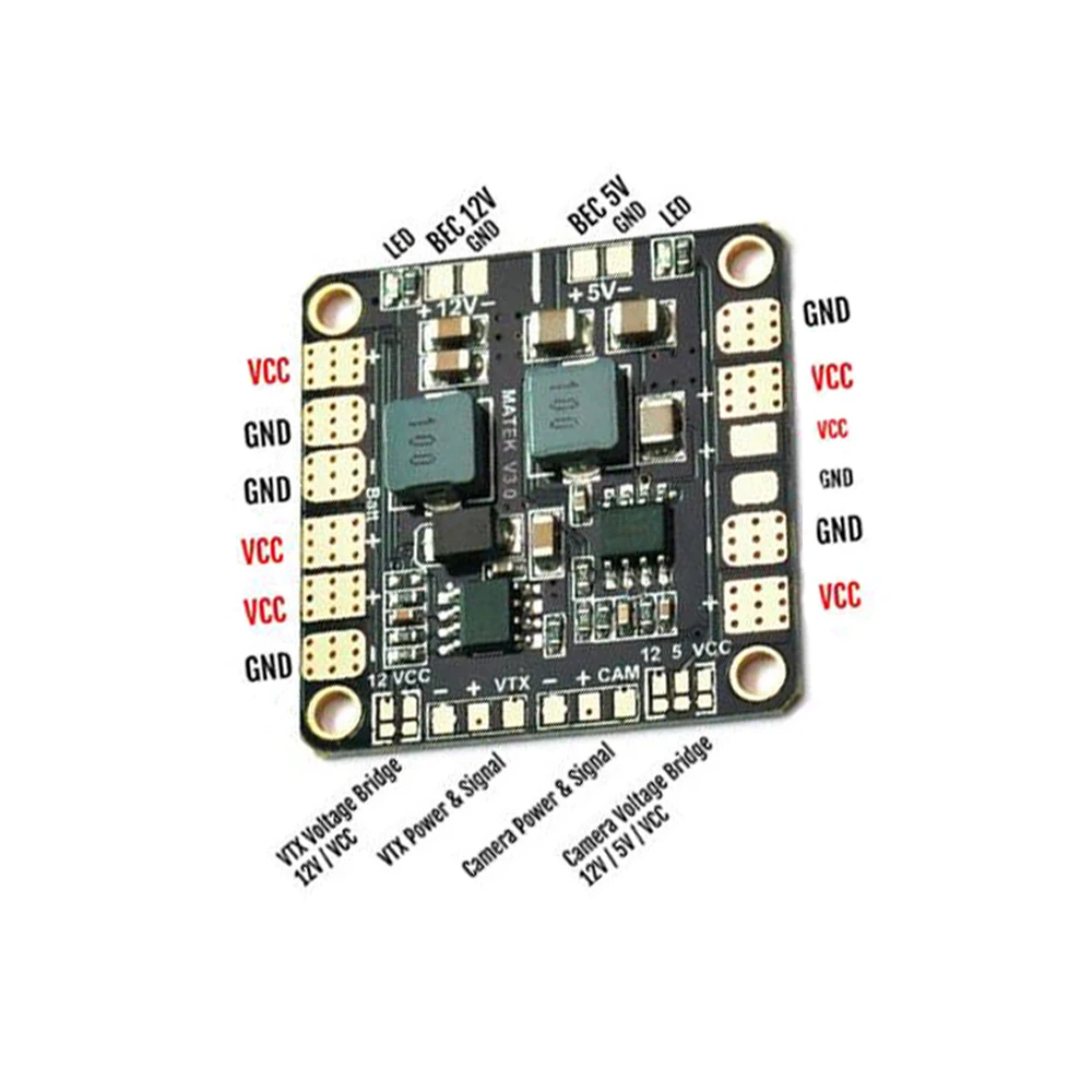 Module BEC 4-6S 5V/12V 3A pour Drone FPV RC - Lot de 1 ou 2
