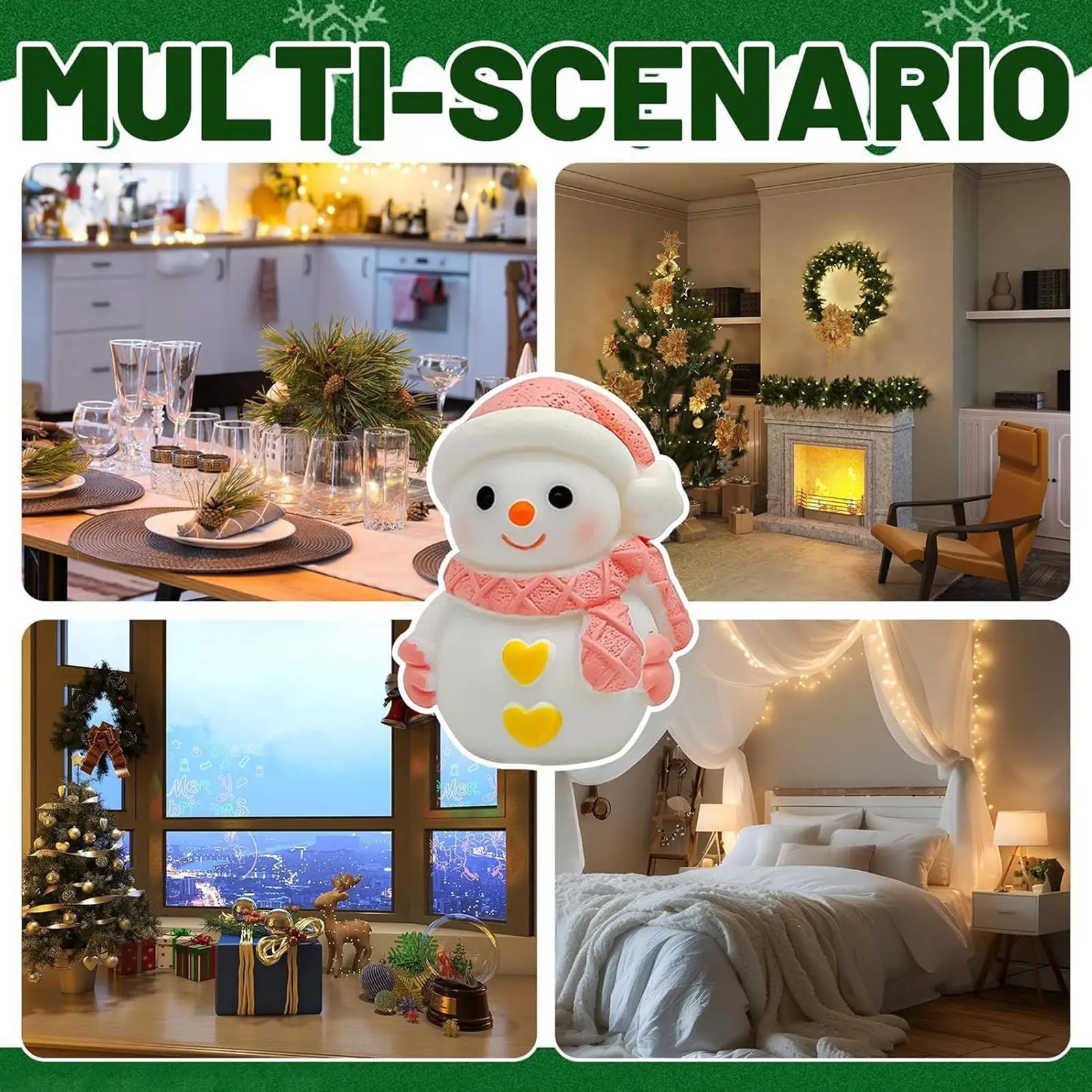 Christmas Resin Molds Easy Release Cute Crafting Tools Silicone Christmas Molds Resin Casting For Soap Plaster Home Decor Party