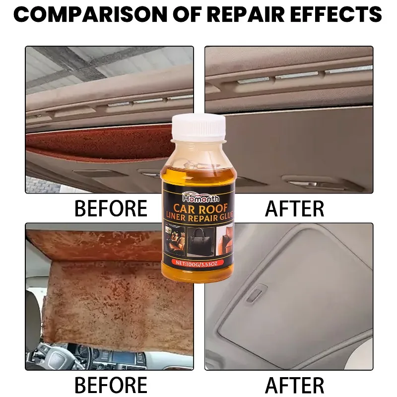Car Headliner Fabric Glue Artificial Leather Glass All-Purpose Wooden Crafts Adhesive Quick Drying Cloth Roof Repair