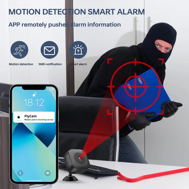 Xiaomi 4k Mini Camera Portable Mobile Detection Camcorder Smart Home Surveillance Security Remote Monitoring Camera 6