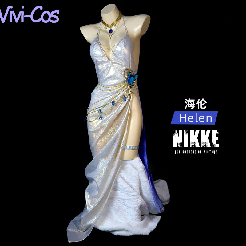 

Vivi-Cos Game NIKKE, богиня победы Хелен, элегантное платье, костюм для косплея, модное искусственное платье