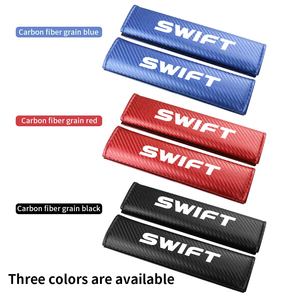 Car Safety Seat Belt Shoulder Protector Cover Breathable Protection Safety Belt Padding Pad For Suzuki SWIFT Auto Accessories