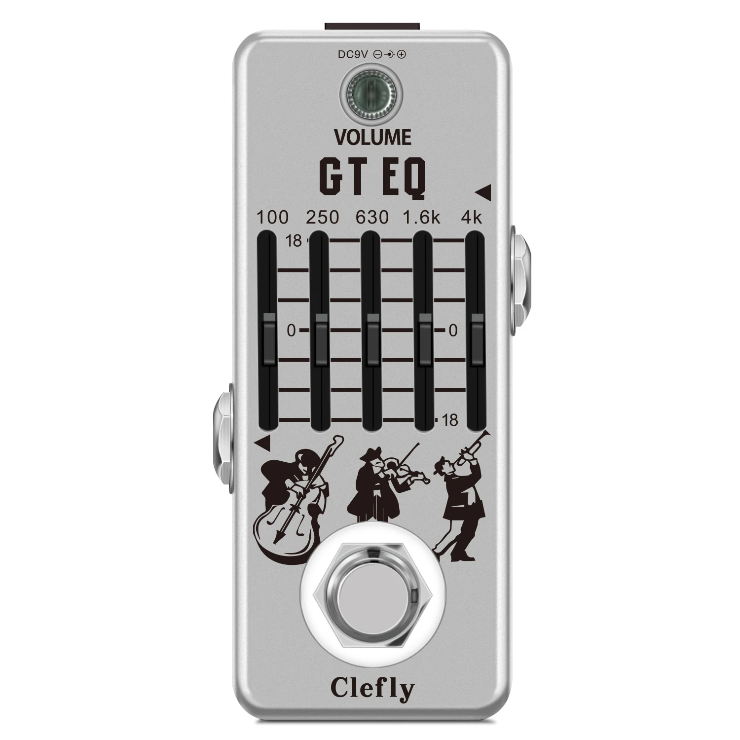 

Clefly LEF-317A Guitar Equalizer Pedal 5-band Parametric EQ Guitar Effect Pedal Frequency Compensator ±18dB Range for Mini Size