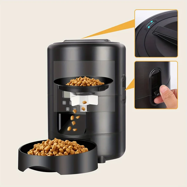 2L APP Control Automatic Pet Feeder Button Version Auto Cat Food Dispenser Smart Control Pet Feeder for Cats Dog Dry Food Bowl 5