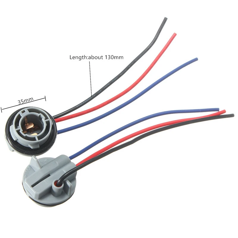 Headlight Holder LED Lamp Bulb Base LED Work Light Holder Instrument Light Holder Light Holder Brake Light Holder Lamp Holder Light Bulb Socket Socket Connector Plug Adapter 2pcs/lot 1157 Bulb Socket BAY15D Lamp Light Bulb Holder P21/5W Adapter Connector base for car lamp Brake Light