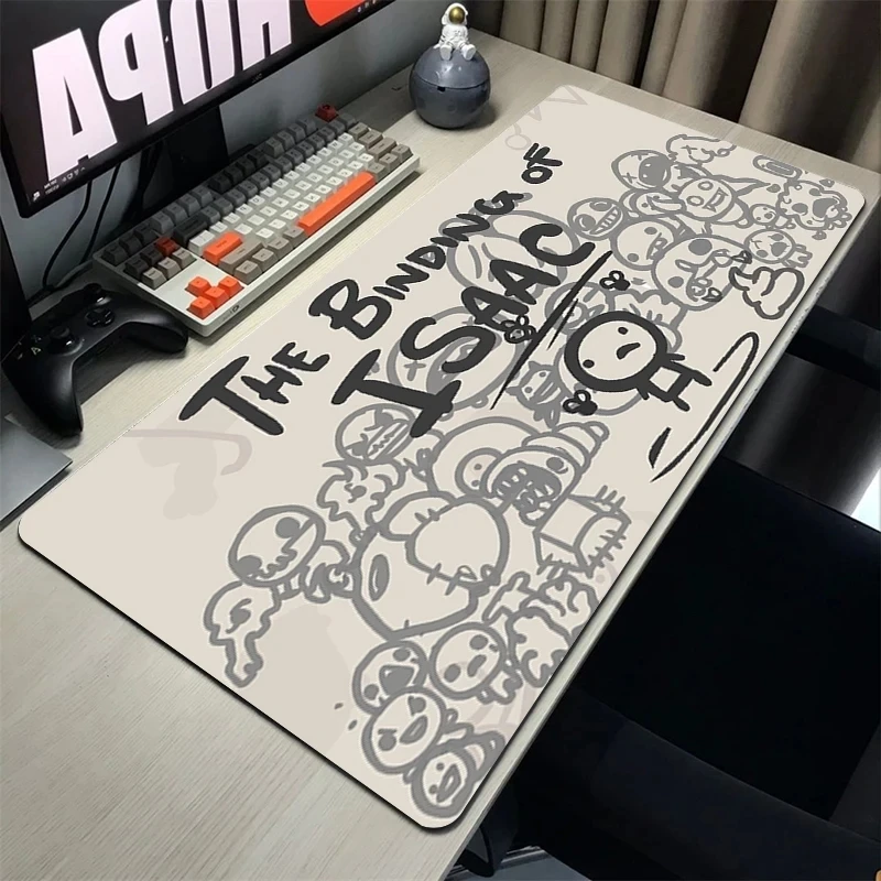 The Binding Of Isaac Mousepad Gamer Gaming Keyboard Pad Computer Accessories Deskmat Mouse Mats Rubber Mat Pc Cabinet Mausepad mouse pad