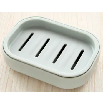 กล่องใส่เดินทางเดินป่าอาบน้ำในบ้านกล่องสบู่พลาสติกชั้นวางของไม้หัวจ่ายสบู่ใหม่สำหรับใช้ในห้องน้ำ 12