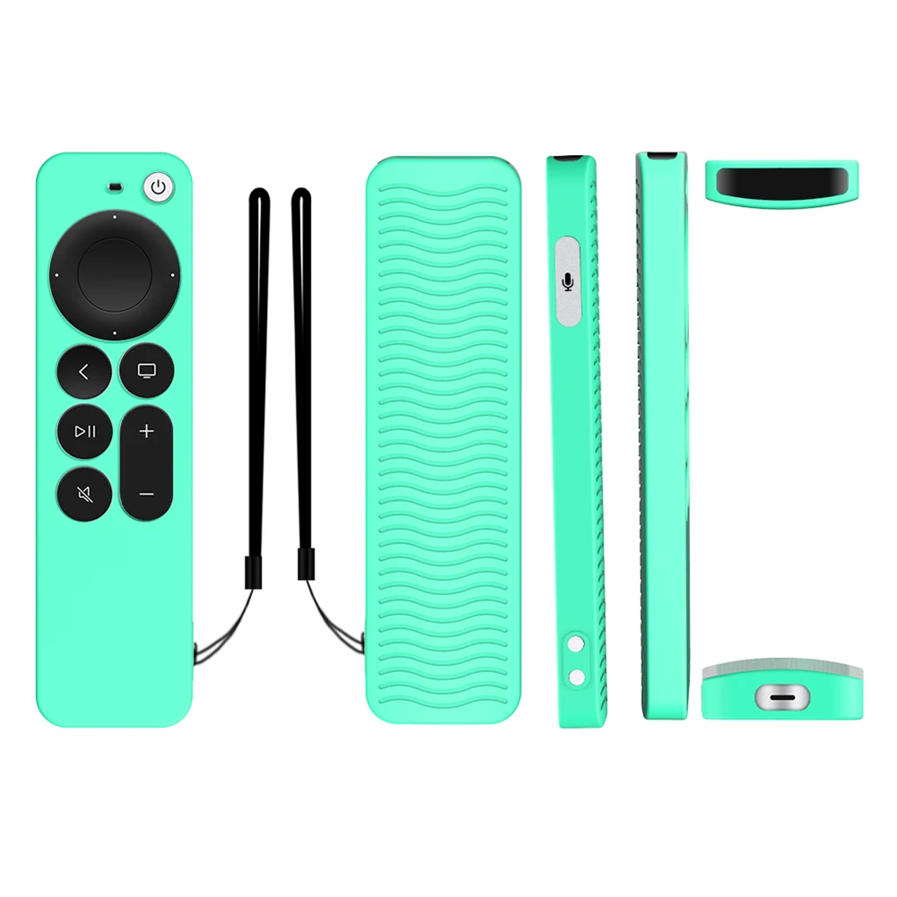 silicone remote cover Protective Case Remote Control Shockproof Protection for Apple TV 4K Portable Silicone Remote Control Cover Anti-Fall