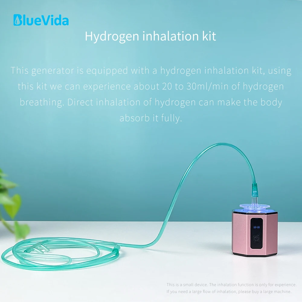 Bluevida Unique Best Hydrogen Water Generator Antioxidant ORP Hydrogen Maker & Water Hydrogenator Easy Breath H2- Max 6000ppb