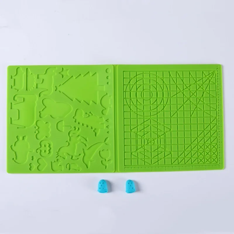 Creative Silicone Design Pad for 3D Printing with Finger Covers for Kids