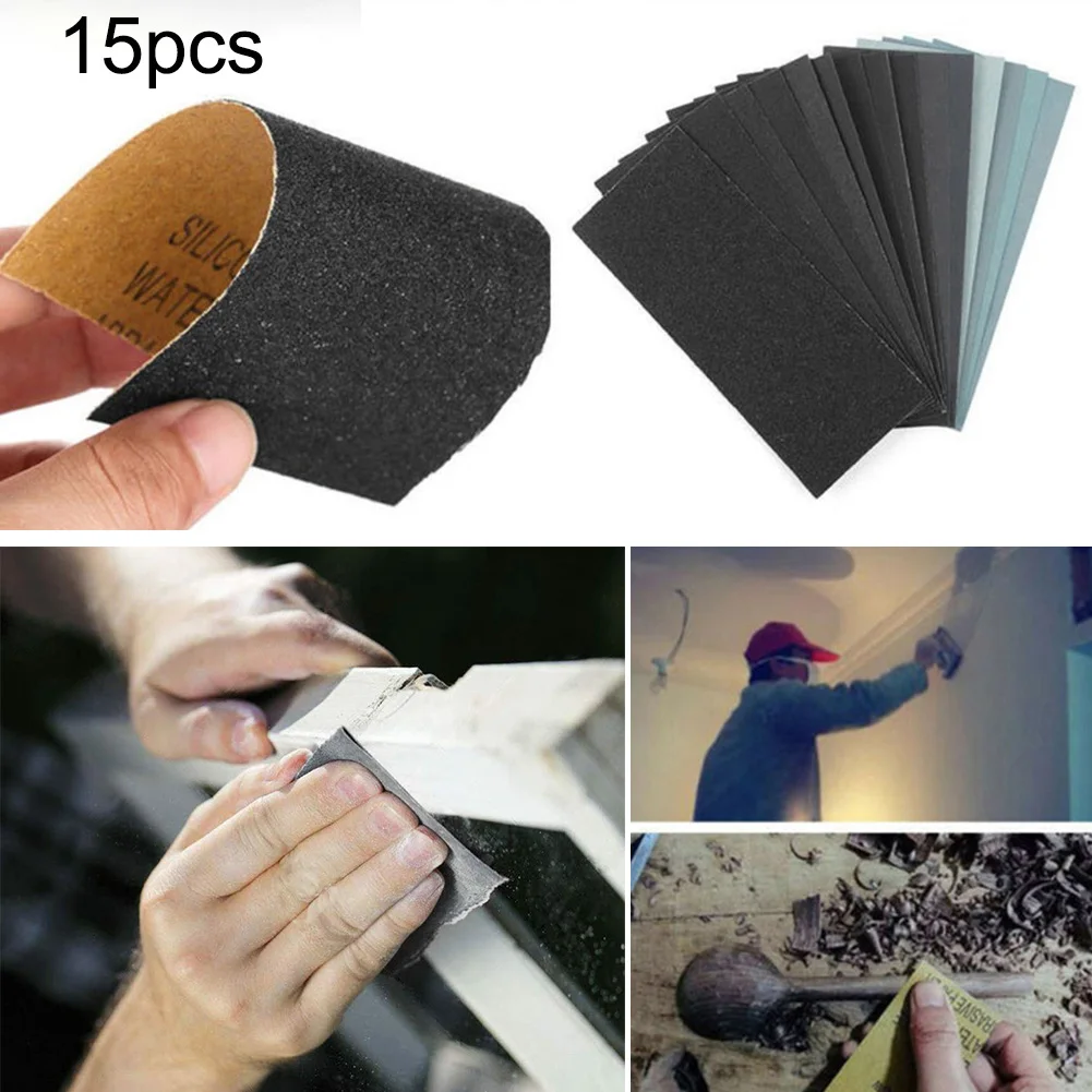 

Sand Paper Sandpaper Mixed Wet Dry Sand Papers Set Silicon Carbide Cars DIY Products Furniture 14*6mm 150-7000 Grit