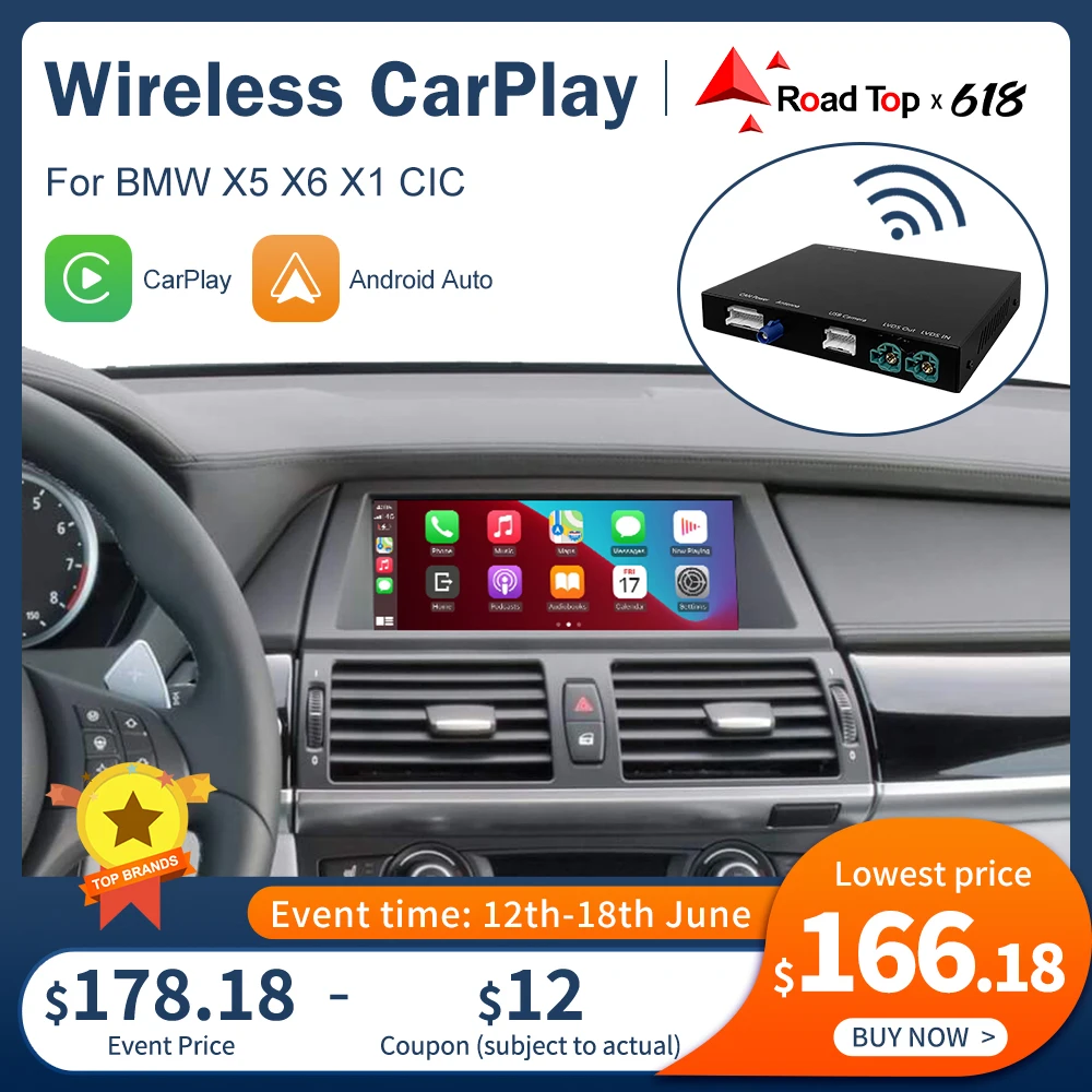 Wireless Apple Carplay Android Auto Interface For Bmw X5 E70 X6 E71 20112013 X1 E84 20092015