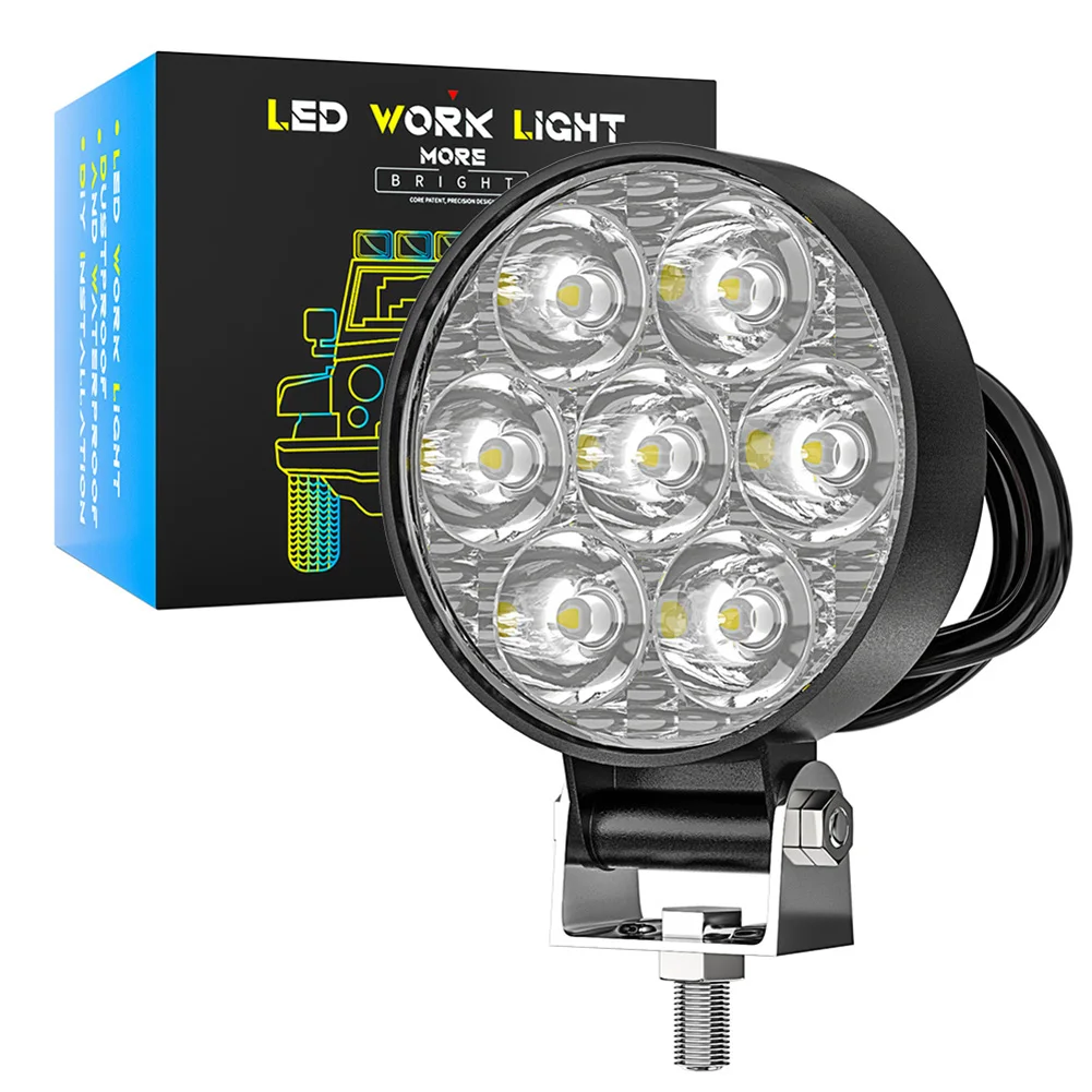 9 30V 21W LED Work Light Waterproof Car Spotlight Working Light For Truck SUV Off Road Tractor