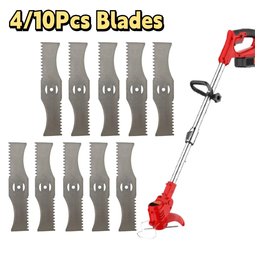 4/10PCS 6inch Grass Trimmer Head Blade Sawtooth Blade Electric Lawn Mower Blades Brushcutter Lawnmower Spare Parts