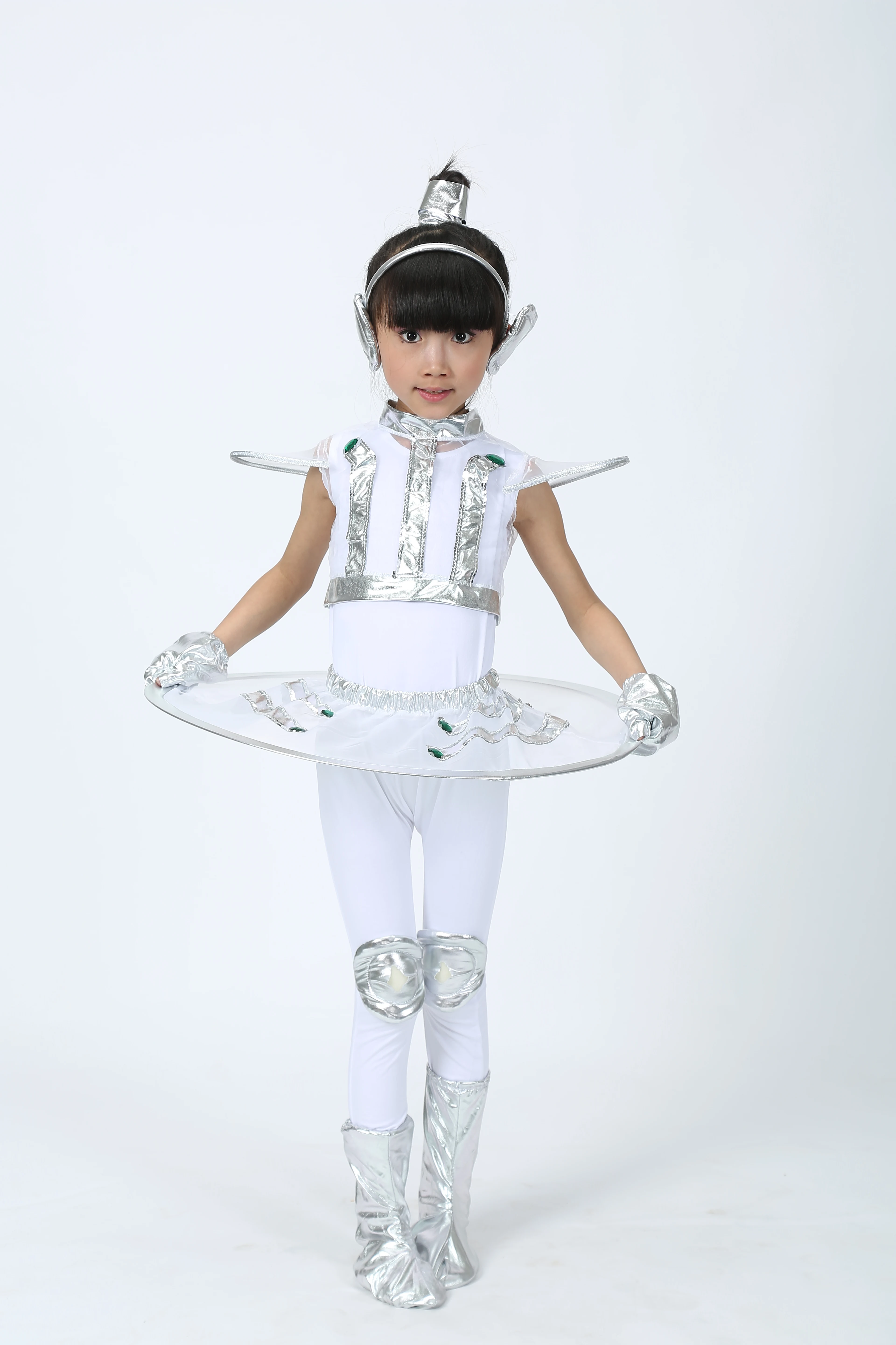 Children's Costumes Dance Robot Astronaut Performance Space Dance Show Time for Kids Clothing Unisex Clothes