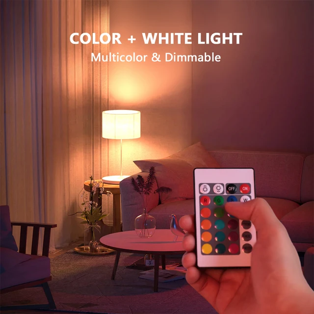 다채로운 조명을 제공하는 RGB LED 전구