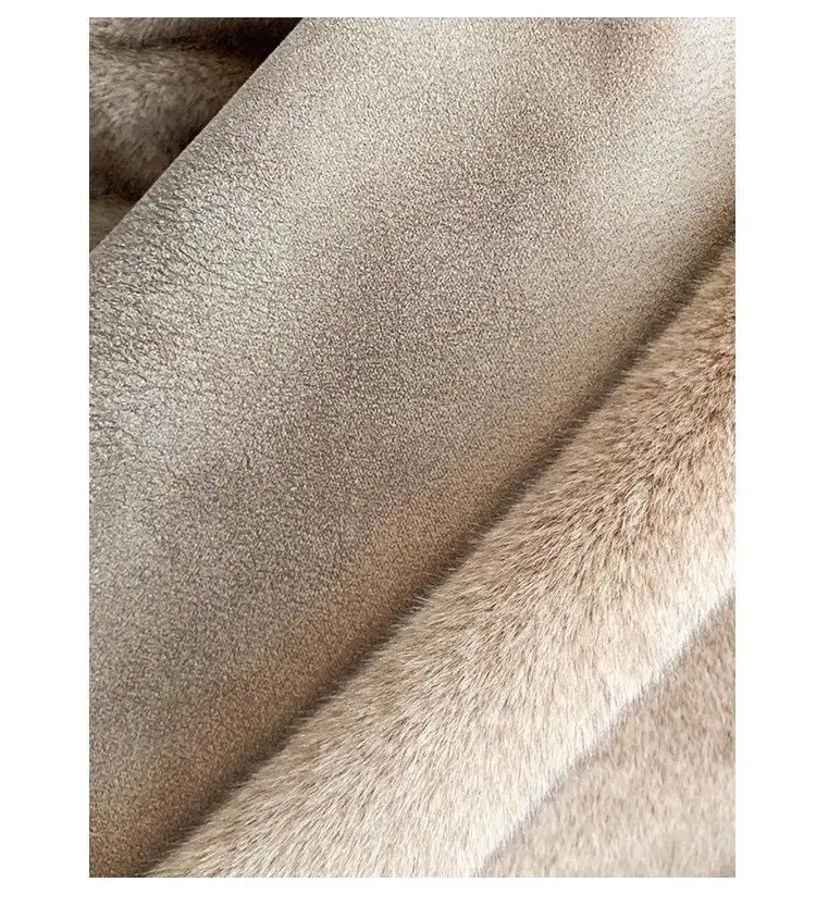 Women Plush Coat – Elegant Autumn Winter Jackets | Solid Color V Neck Outerwear