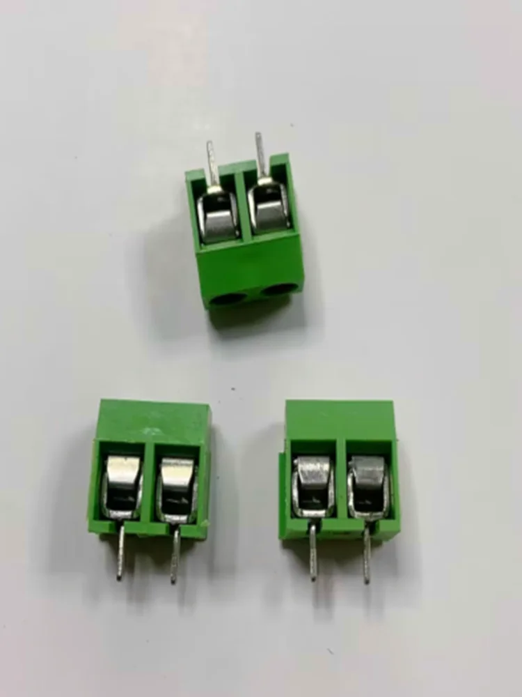 PCB Terminal Block 100 pcs 2 Pin Screw Green PCB Terminal Block Connector 5mm Pitch