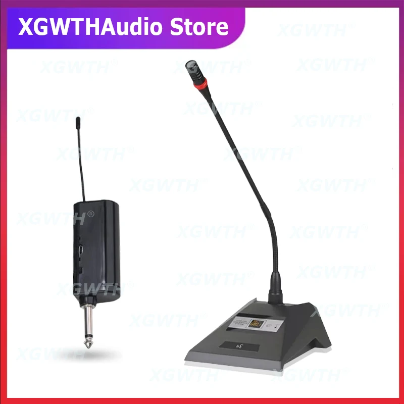 

UHF Wireless Microphone Table Conference Mic System Portable Gooseneck Karaoke Handheld Dynamic Mic SKM9000 Speaker Amplifier