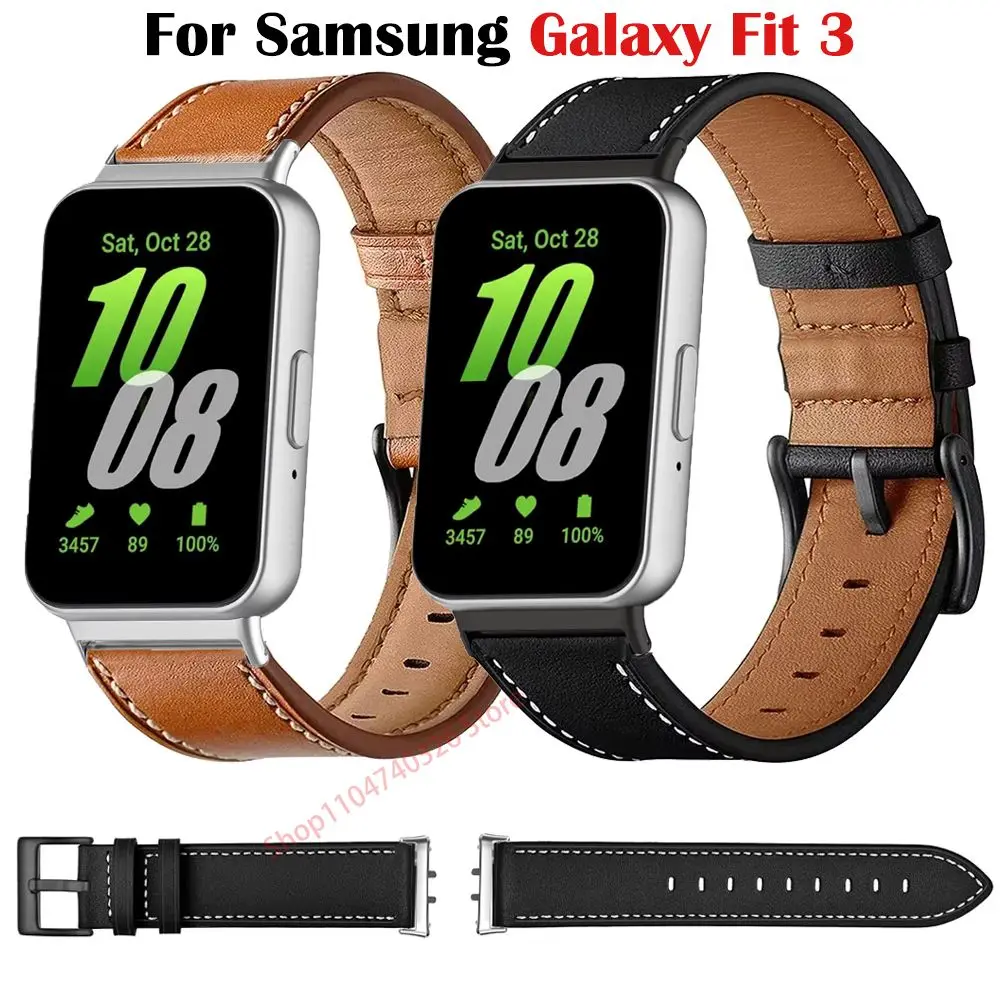 Adjustable Casual Leather Smartwatch Band - Quick Fit Strap