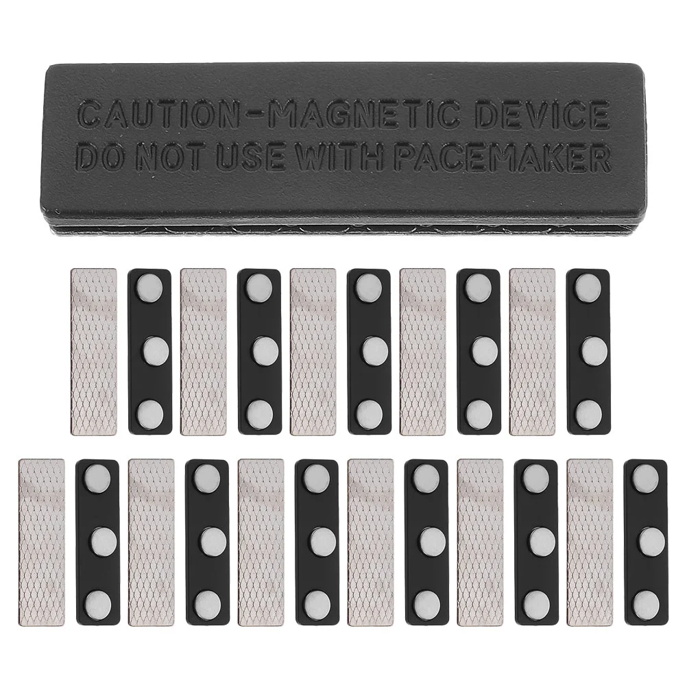 

12 Pcs High Temperature Resistance Name Tag Magnetic Plastic Magnets Backing Badges