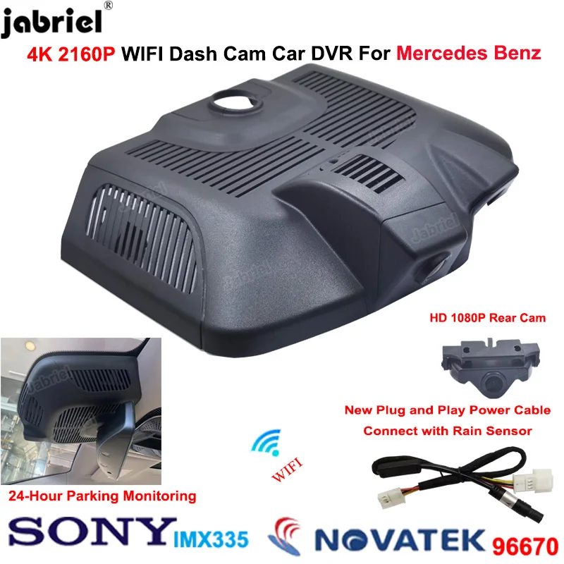 

4K Wifi Car DVR Recorder Dash Cam for Mercedes Benz EQS V297 2021 2022 2023 for Mercedes Benz EQS 450 580 350 450+ 500 4MATIC