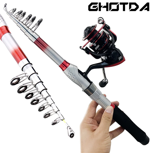 Top Quality 1.8m-3.6m Fishing Rod Combos With Spinning Reels 2000