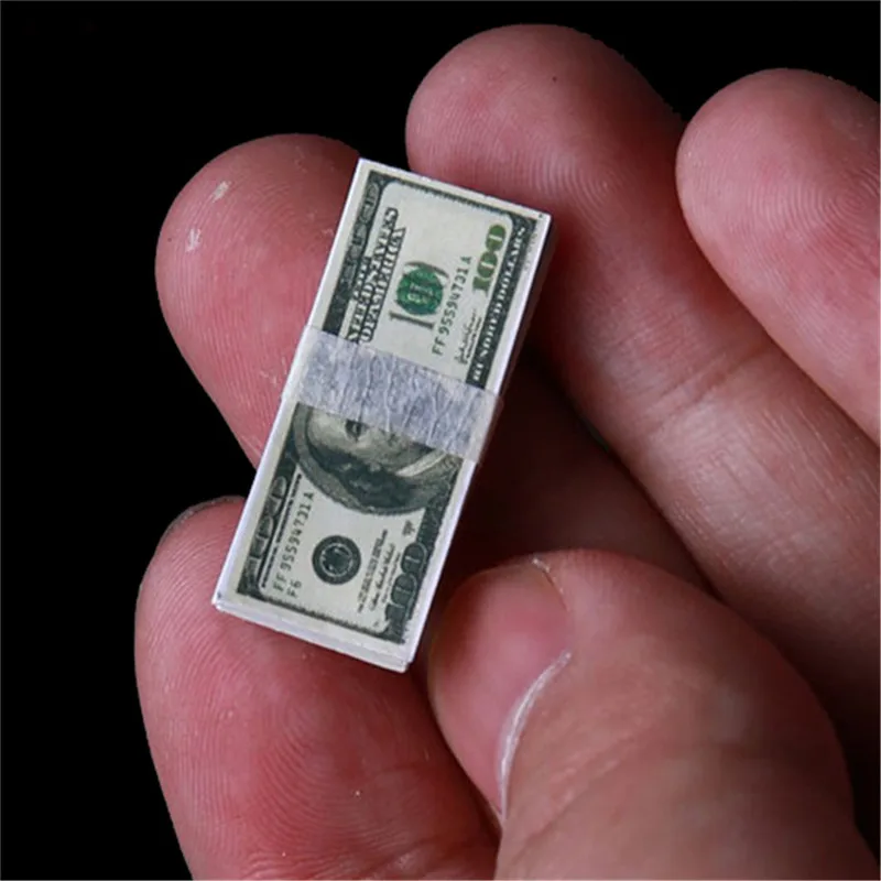 1/12 Scale Coins Dollars Euro Money Scene Accessories Toys for dollhouse Mini Miniature Model Miniature Accessories 5