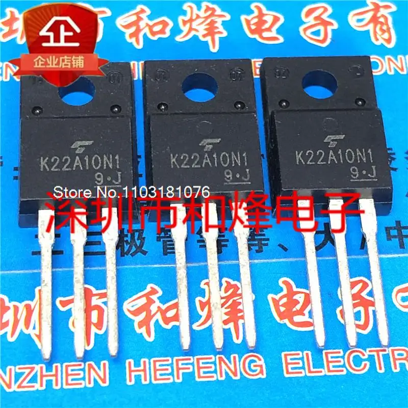 

(10PCS/LOT) K22A10N1 TK22A10N1 TO-220F 100V 52A New Original Stock Power chip